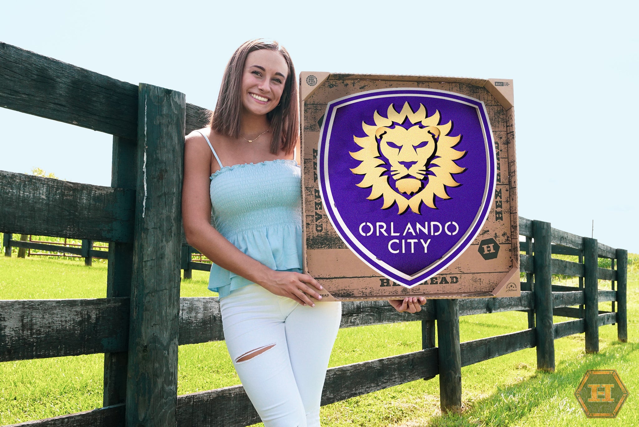 WinCraft - Bandiera da giardino Orlando City Soccer Club con supporto per palo WinCraft - Bandiera da giardino Orlando City Soccer Club con supporto per palo