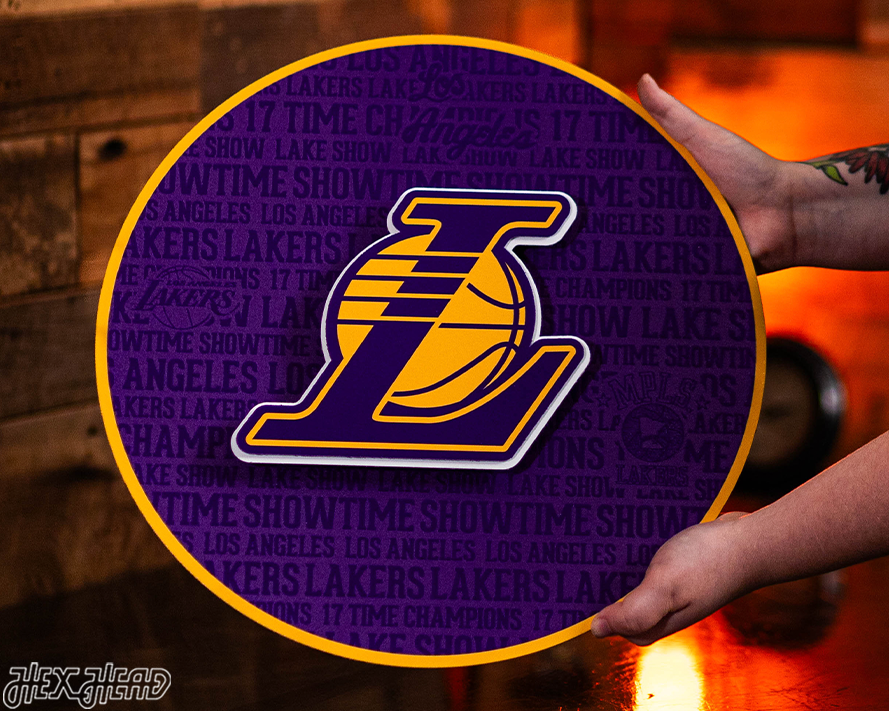 Los Angeles Lakers CRAFT SERIES 3D Embossed Metal Wall Art