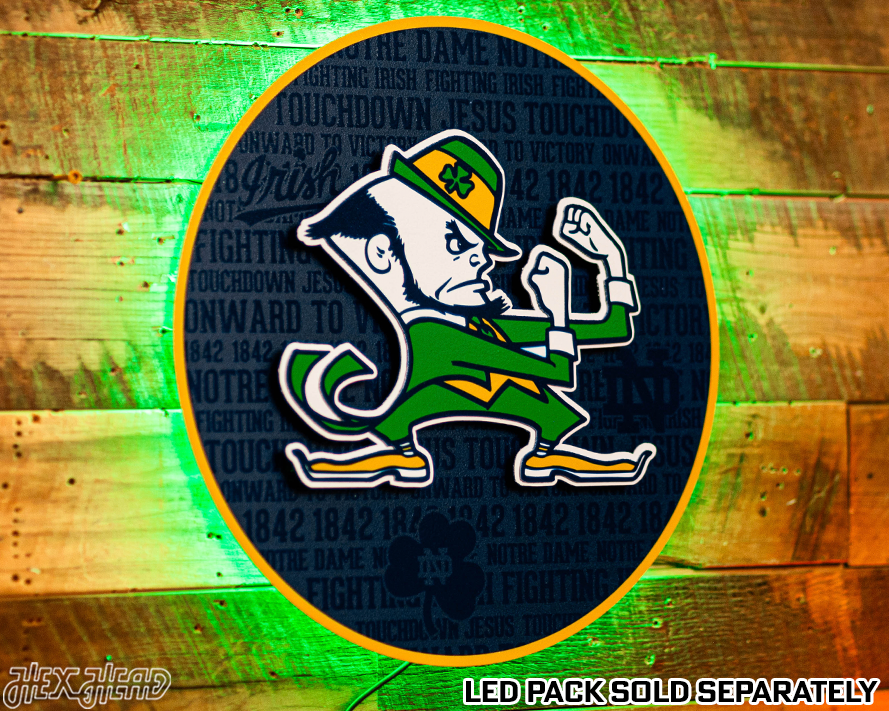 Notre Dame CRAFT SERIES 3D Embossed Metal Wall Art