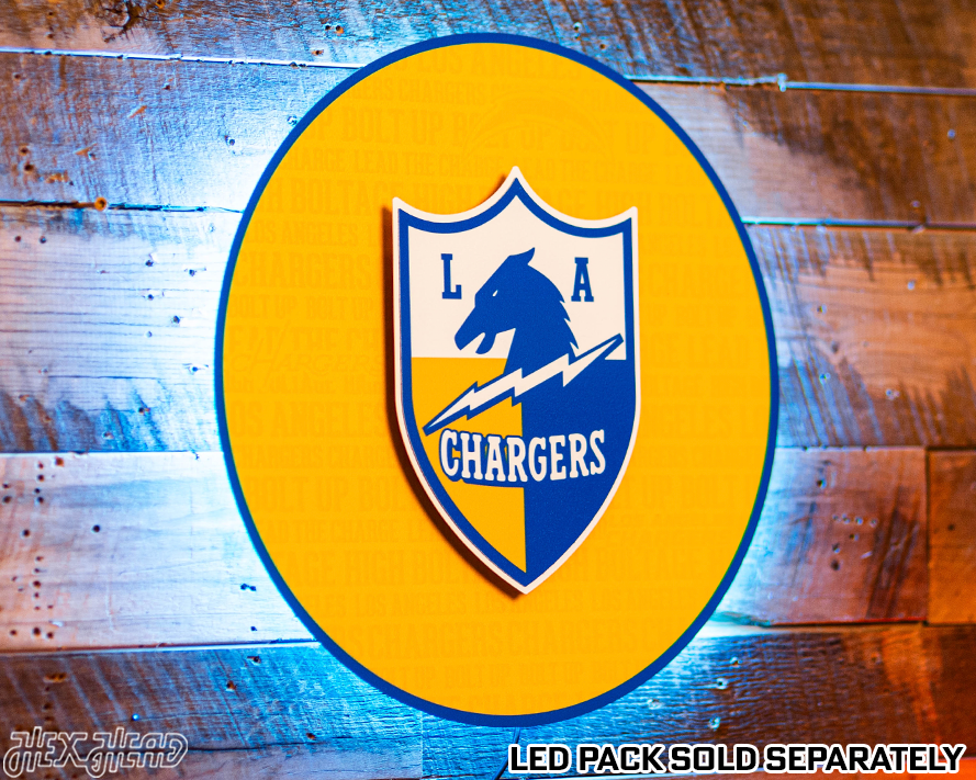 Los Angeles Chargers CRAFT SERIES 3D Embossed Metal Wall Art