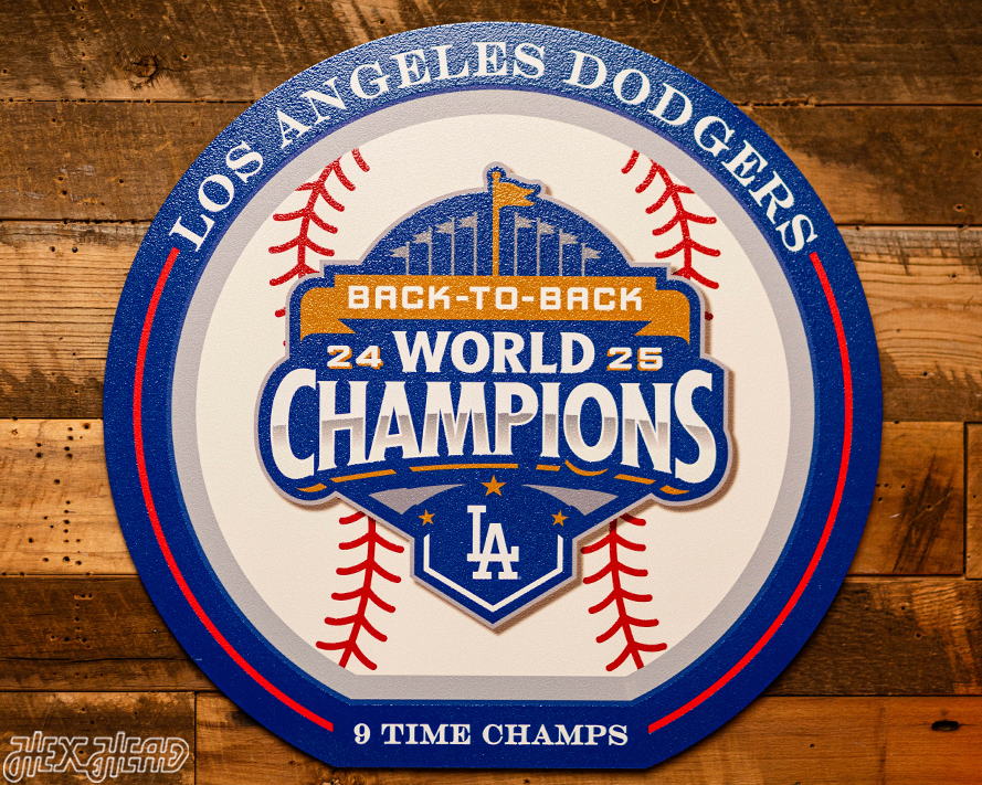 VARSITY Collection- SINGLE Layer Los Angeles Dodgers 2025 World Series Wall Art