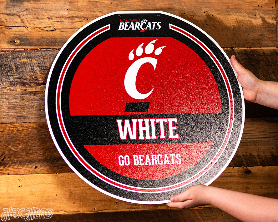 Cincinnati Bearcats Personalized Monogram Metal Art