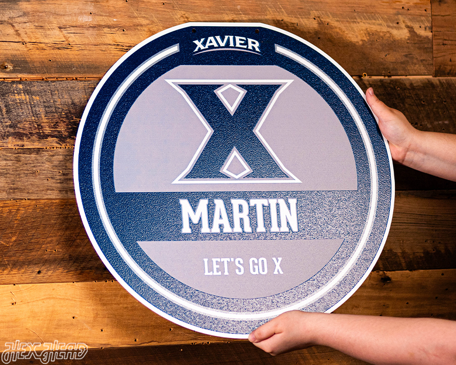 Xavier Musketeers Personalized Monogram Metal Art