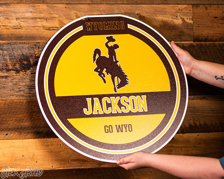 University of Wyoming Personalized Monogram Metal Art