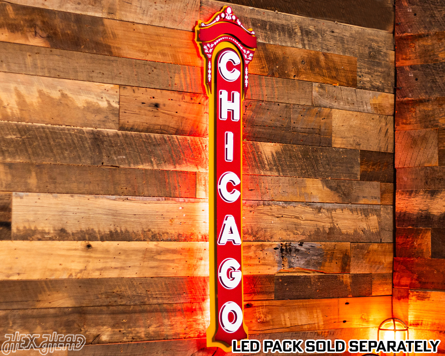 Chicago Theater 3D Vintage Metal Wall Art