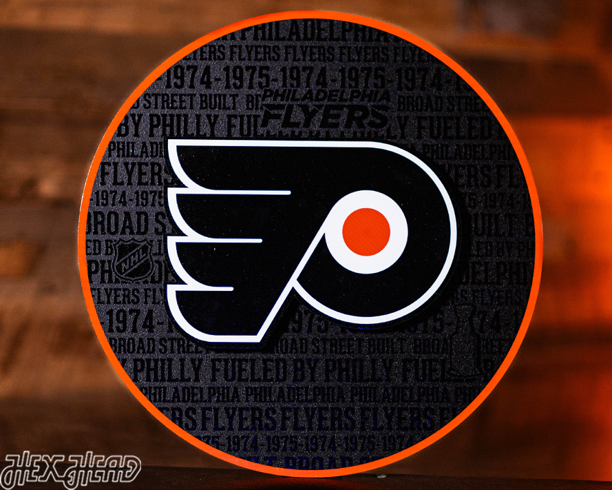 Philadelphia Flyers CRAFT SERIES 3D Embossed Metal Wall Art