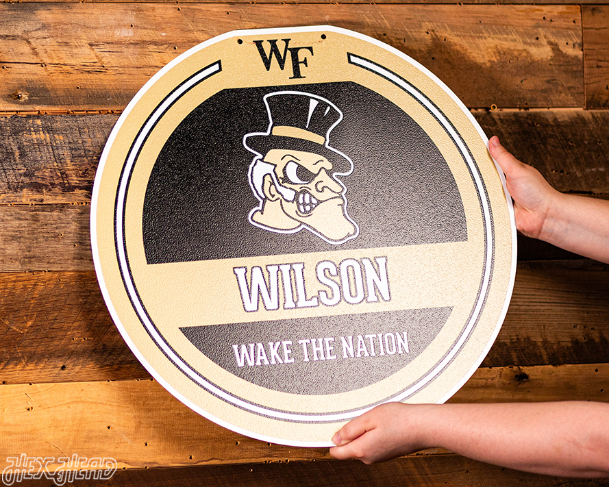 Wake Forest Demon Deacons Personalized Monogram Metal Art