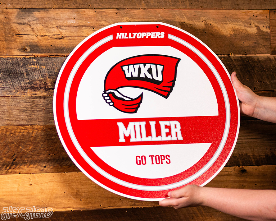 Western Kentucky Hilltoppers Personalized Monogram Metal Art