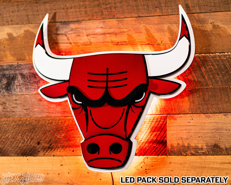Chicago Bulls Vintage 3D Metal Wall Art