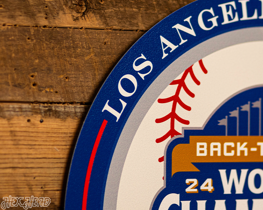 VARSITY Collection- SINGLE Layer Los Angeles Dodgers 2025 World Series Wall Art