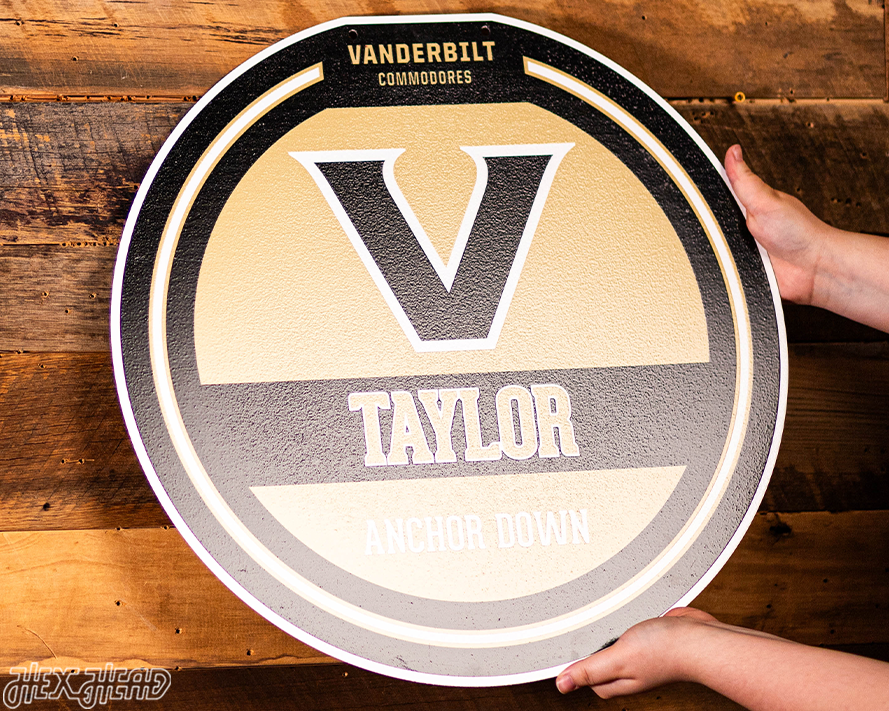Vanderbilt Commodores Personalized Monogram Metal Art