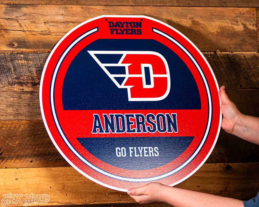 Dayton Flyers Personalized Monogram Metal Art