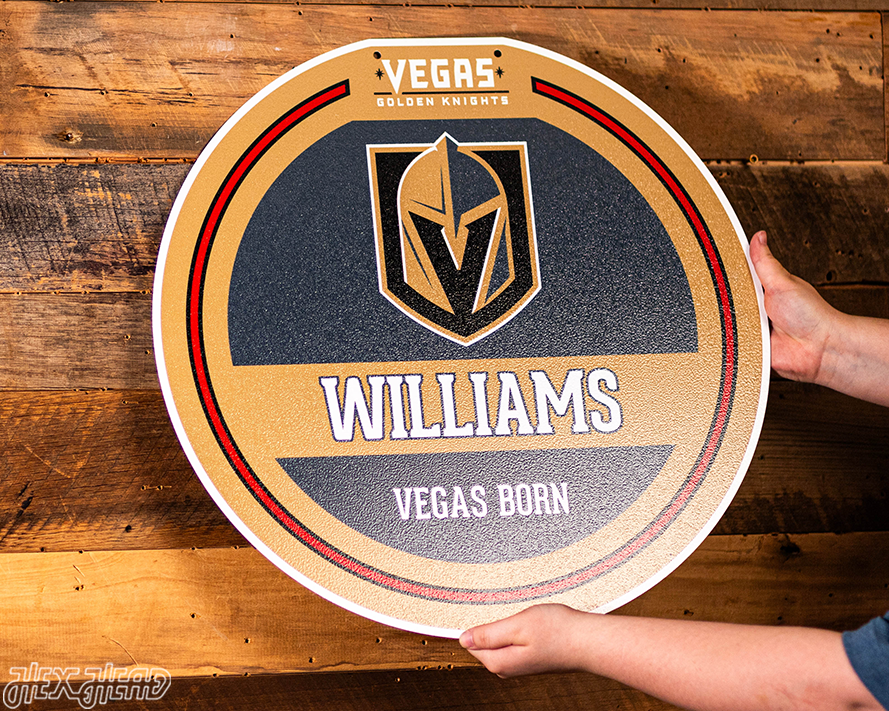 Vegas Golden Knights Personalized Monogram Metal Art