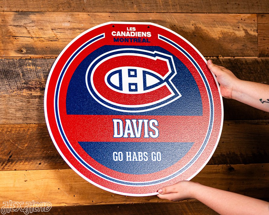 Montreal Canadiens Personalized Monogram Metal Art