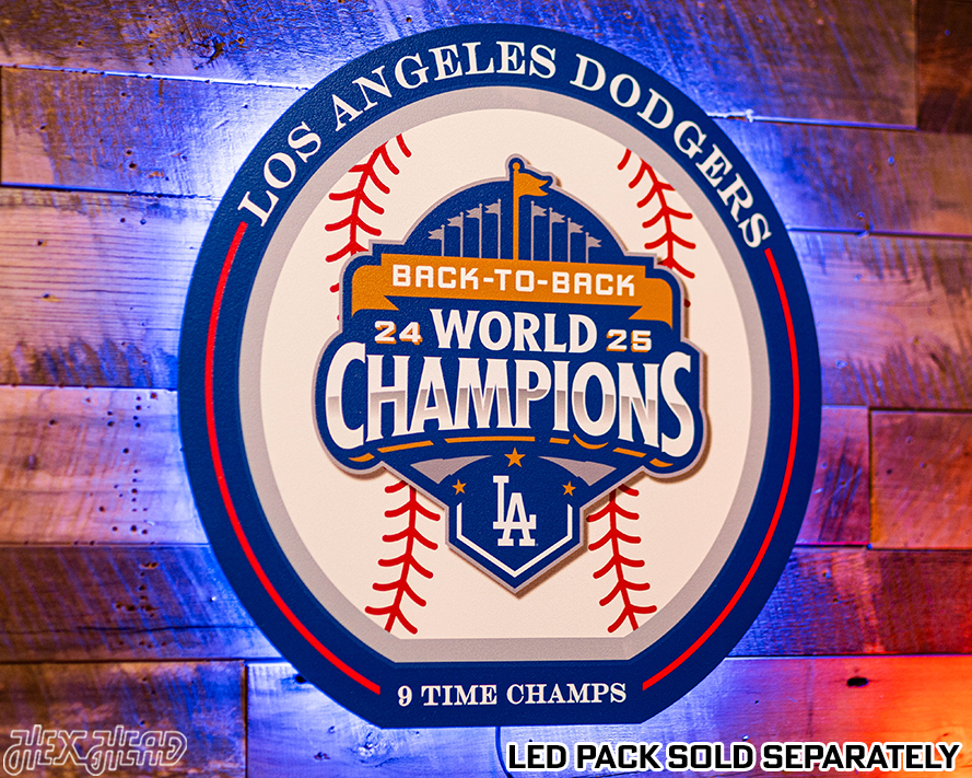 VARSITY Collection- SINGLE Layer Los Angeles Dodgers 2025 World Series Wall Art