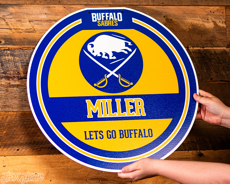 Buffalo Sabres Personalized Monogram Metal Art