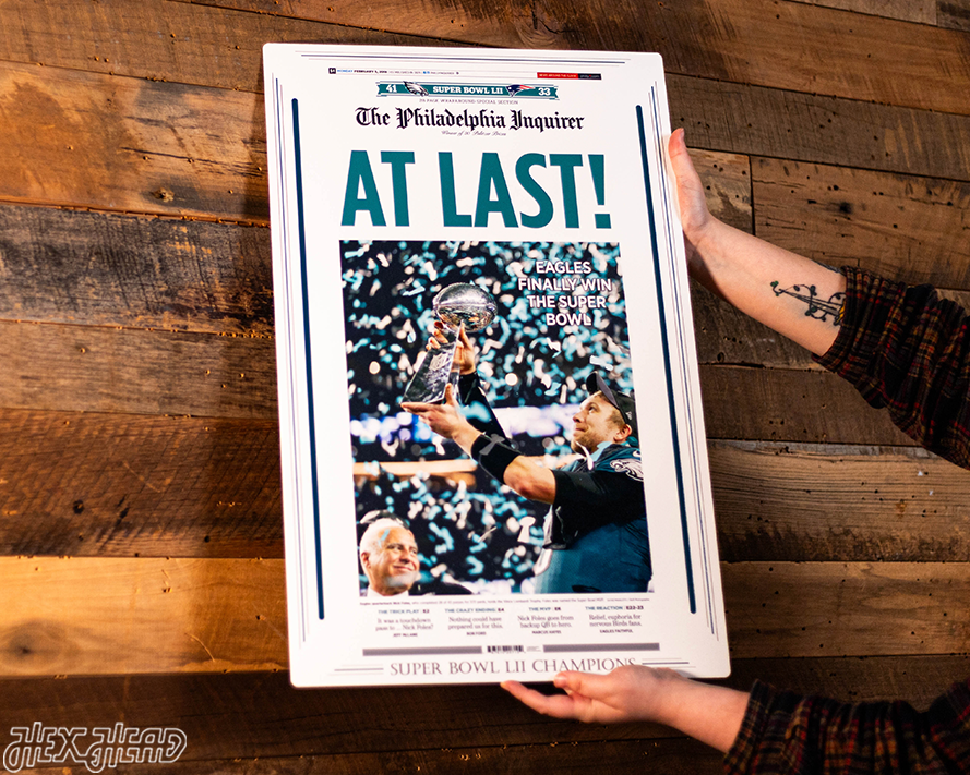 Philadelphia Inquirer Eagles SUPER BOWL LII Front Page - FEB 5, 2018