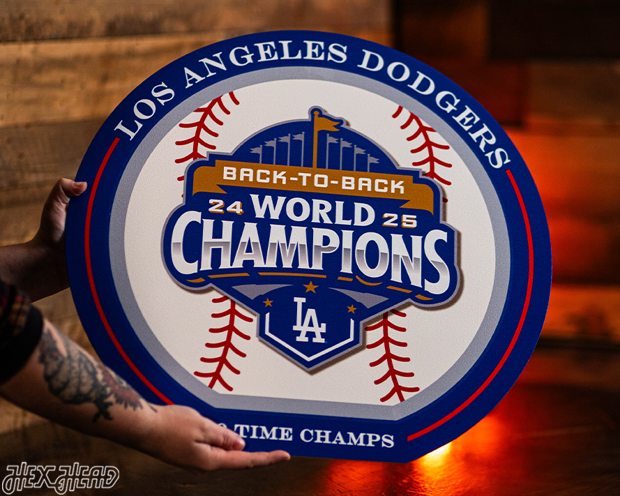 VARSITY Collection- SINGLE Layer Los Angeles Dodgers 2025 World Series Wall Art