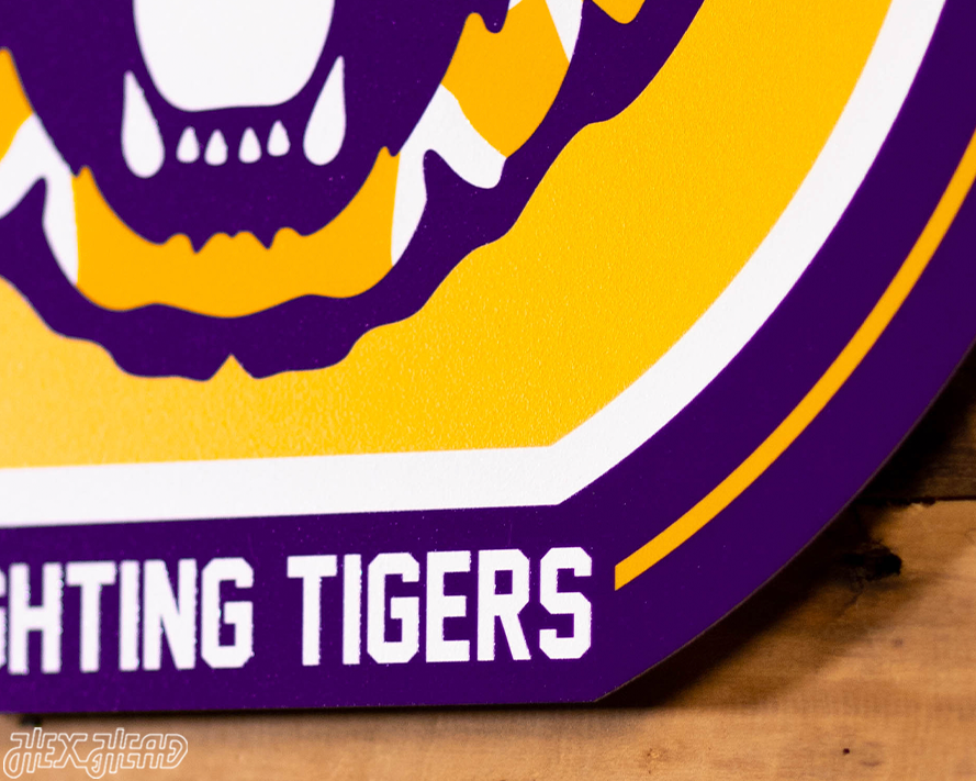 VARSITY Collection- SINGLE Layer LSU Tigers Wall Art