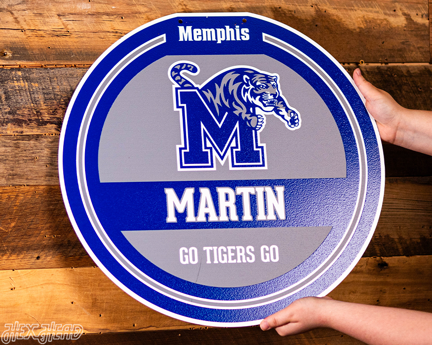 Memphis Tigers Personalized Monogram Metal Art