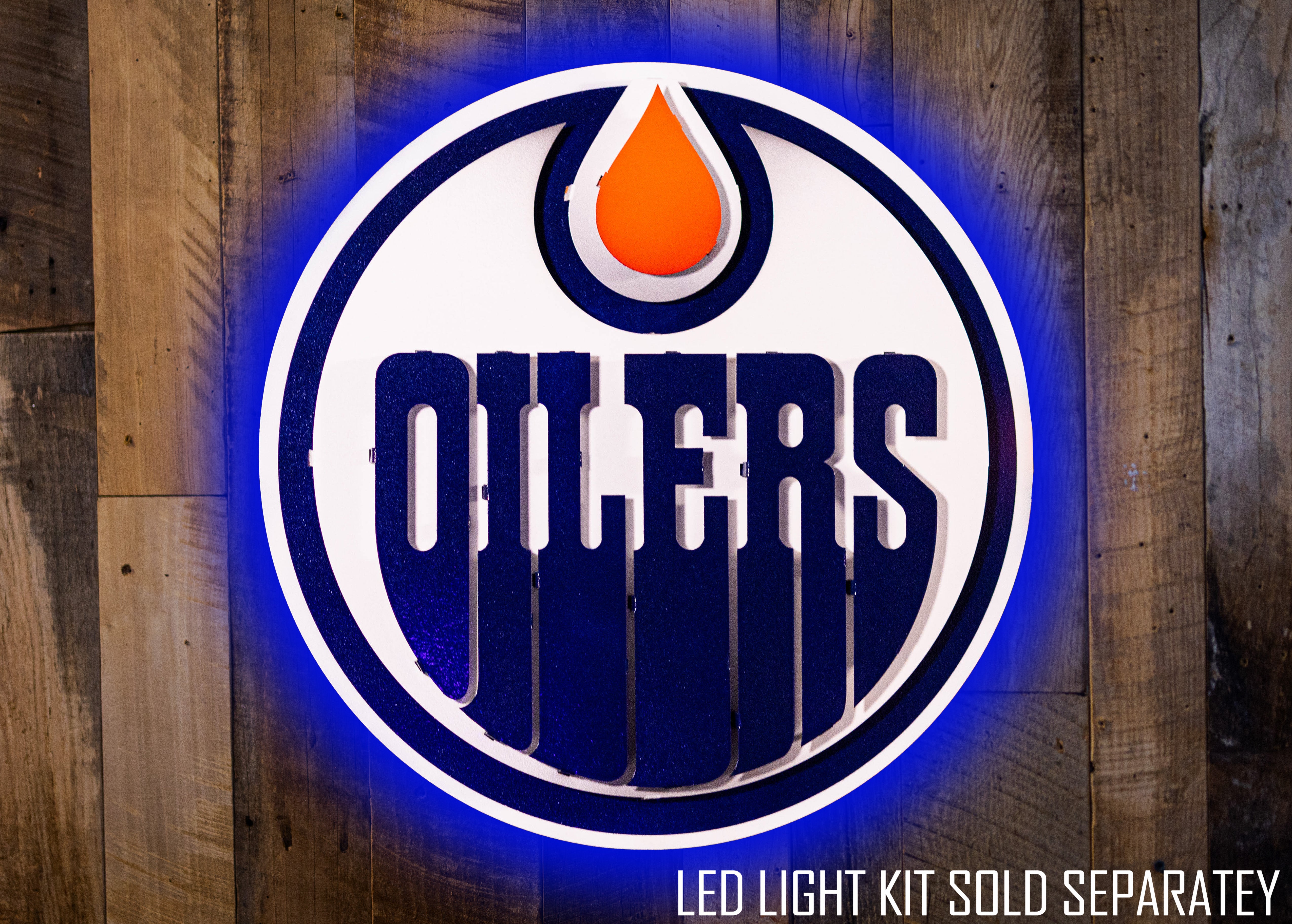 Edmonton Oilers NHL 3D Vintage Metal Wall Art