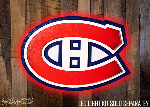 Montreal Canadiens NHL 3D Vintage Metal Wall Art