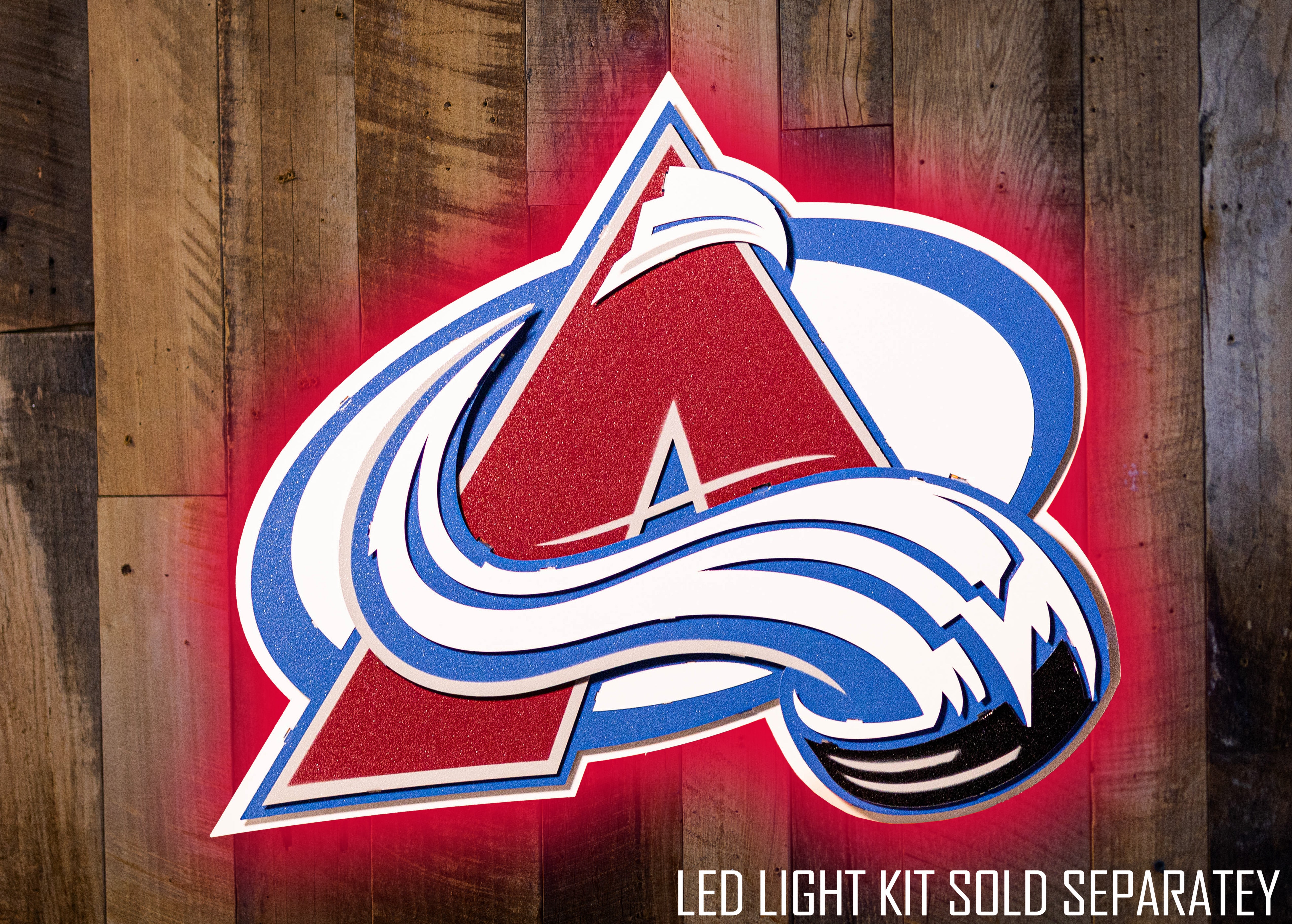 Colorado Avalanche NHL 3D Vintage Metal Wall Art
