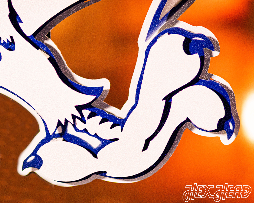 Air Force Academy Vintage Falcon Mascot Metal Wall Art