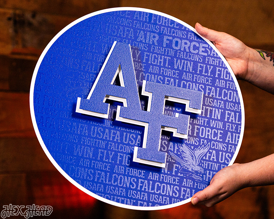 Air Force Academy CRAFT SERIES 3D Embossed Metal Wall Art