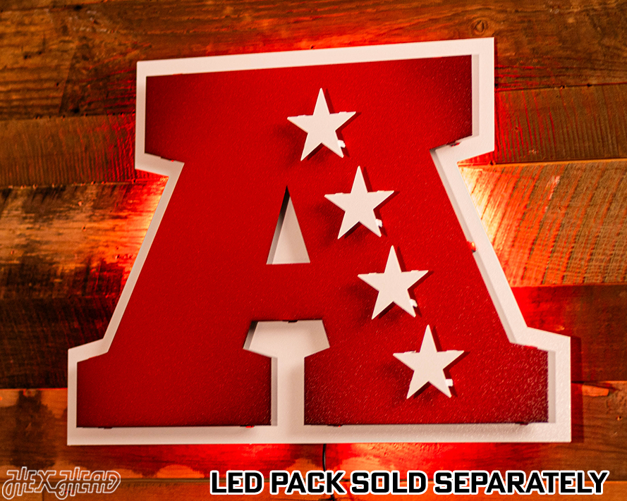 American Football Conference 3D Vintage Metal Wall Art