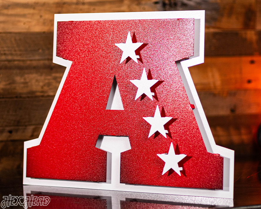 American Football Conference 3D Vintage Metal Wall Art