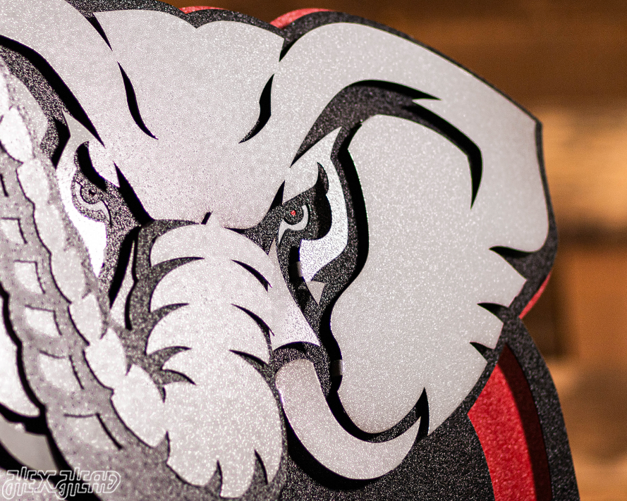 Alabama "Big Al" 3D Vintage Metal Wall Art