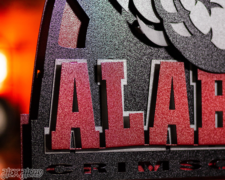 Alabama "Big Al" 3D Vintage Metal Wall Art