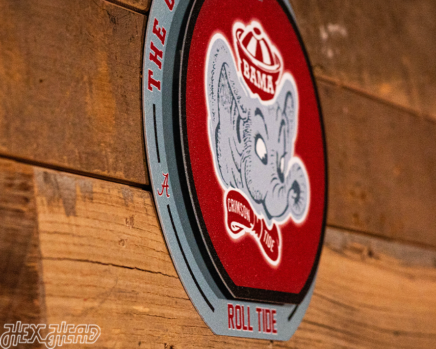 Alabama Crimson Tide "Double Play" On the Shelf or on the Wall Art