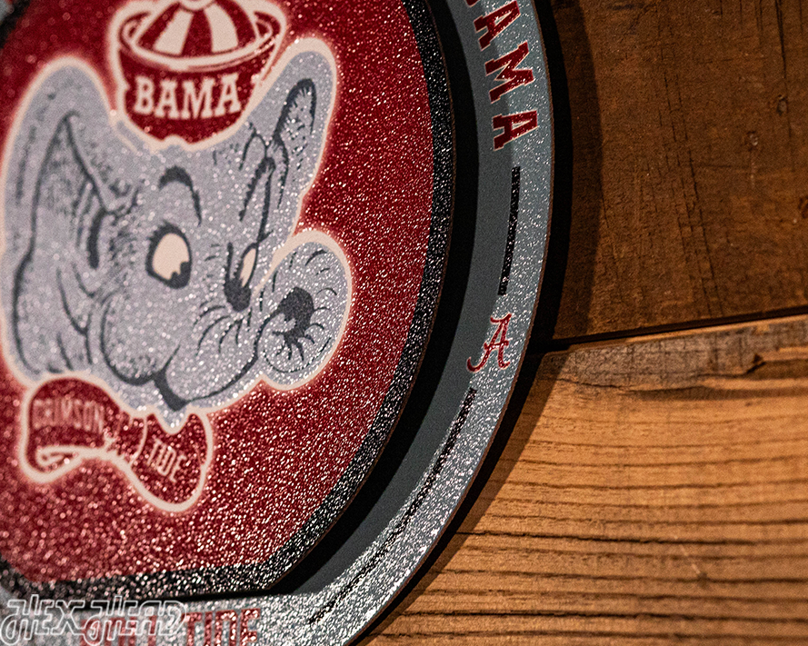 Alabama Crimson Tide "Double Play" On the Shelf or on the Wall Art