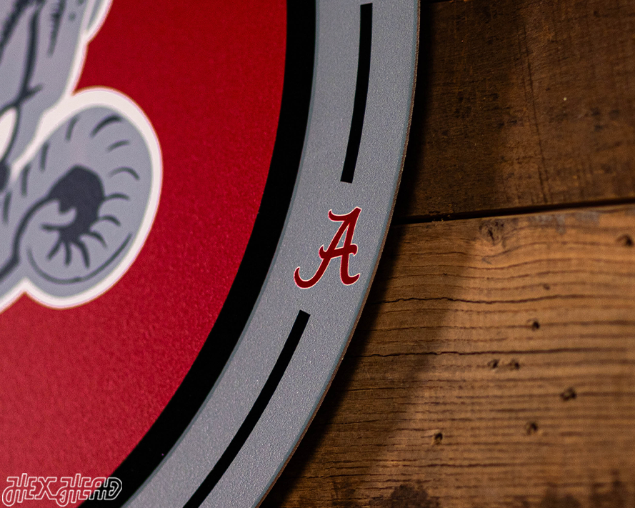VARSITY Collection- SINGLE Layer Alabama Crimson Tide Metal Wall Art