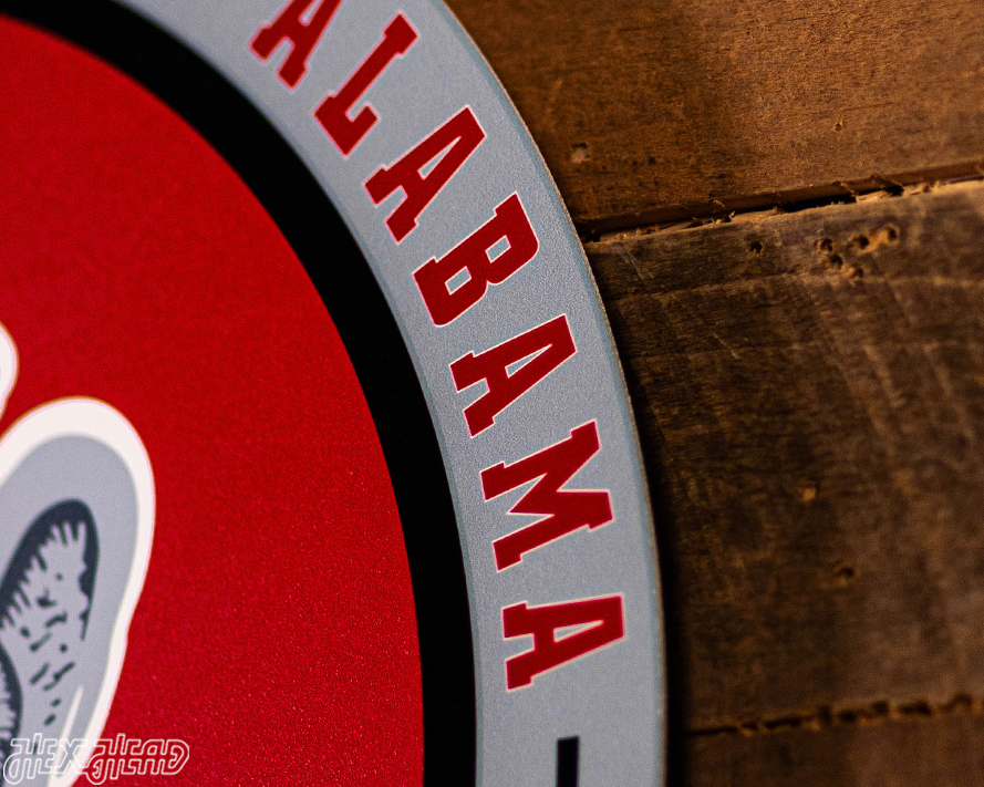 VARSITY Collection- SINGLE Layer Alabama Crimson Tide Metal Wall Art