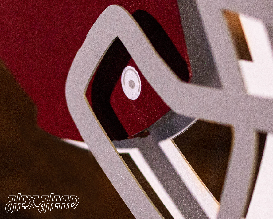 Texas A&M Football Helmet 3D Vintage Metal Wall Art