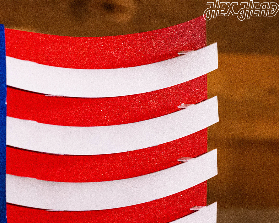 OLD GLORY! Waving American Flag 3D Vintage Metal Wall Art