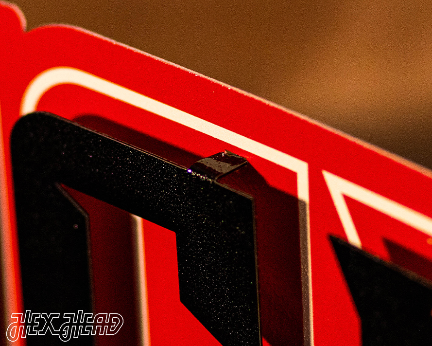 Arizona Diamondbacks Wordmark 3 Layer A 3D Metal Wall Art