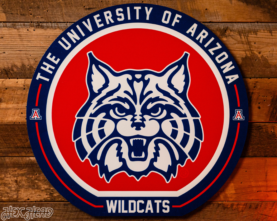 VARSITY Collection- SINGLE Layer Arizona Wildcats Metal Wall Art