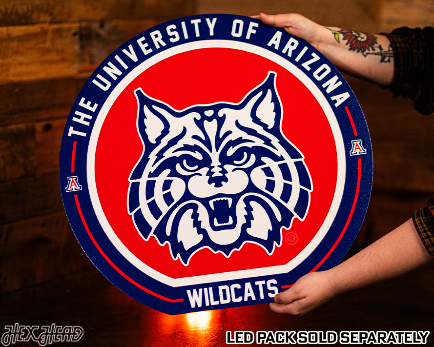 VARSITY Collection- SINGLE Layer Arizona Wildcats Metal Wall Art