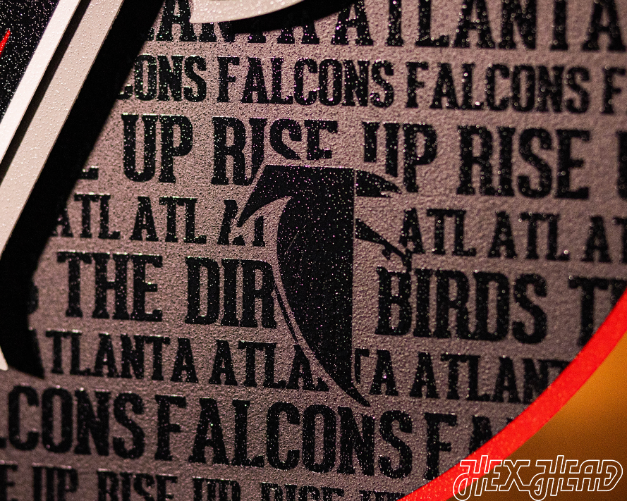 Atlanta Falcons 3D CRAFT SERIES Metal Wall Art