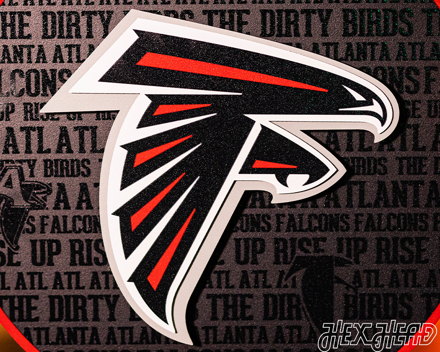 Atlanta Falcons 3D CRAFT SERIES Metal Wall Art