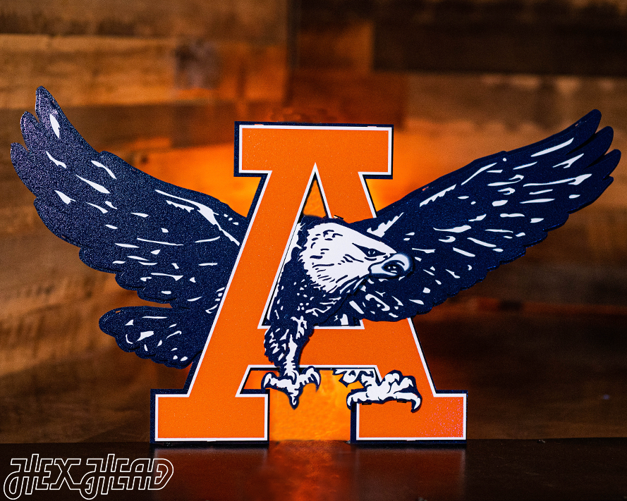 Auburn War Eagles VAULT 3D Vintage Metal Wall Art