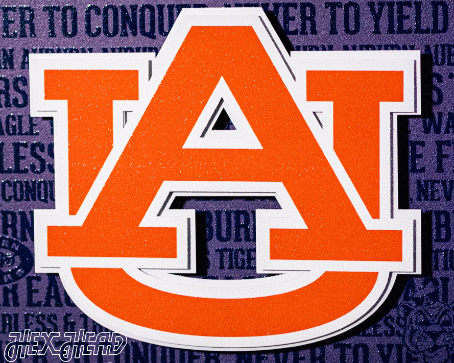 Auburn Tigers 3D CRAFT SERIES Embossed Metal Wall Art