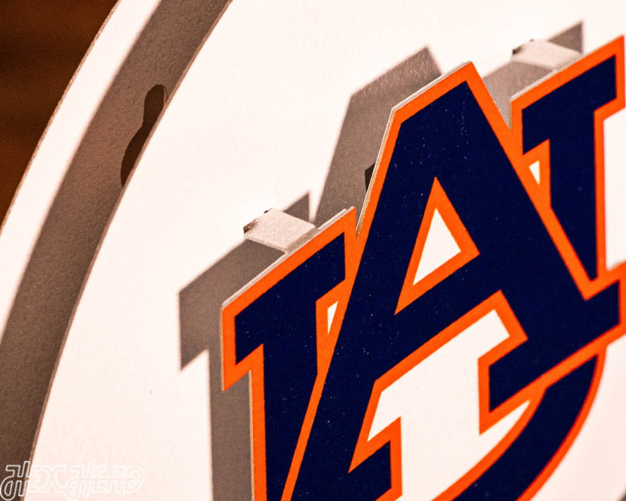 BLITZ COLLECTION - 8 LAYER Auburn Tigers 3D Metal Wall Art