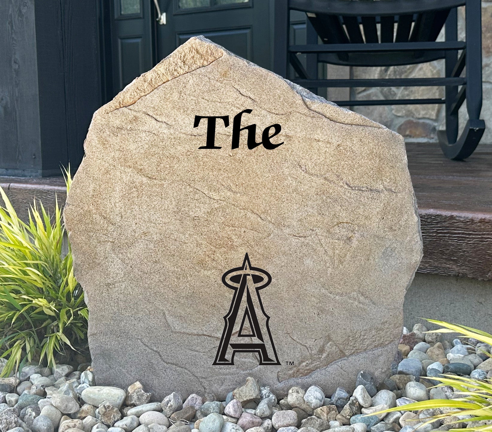 Los Angeles Angels Design-A-Stone Landscape Art Family Name
