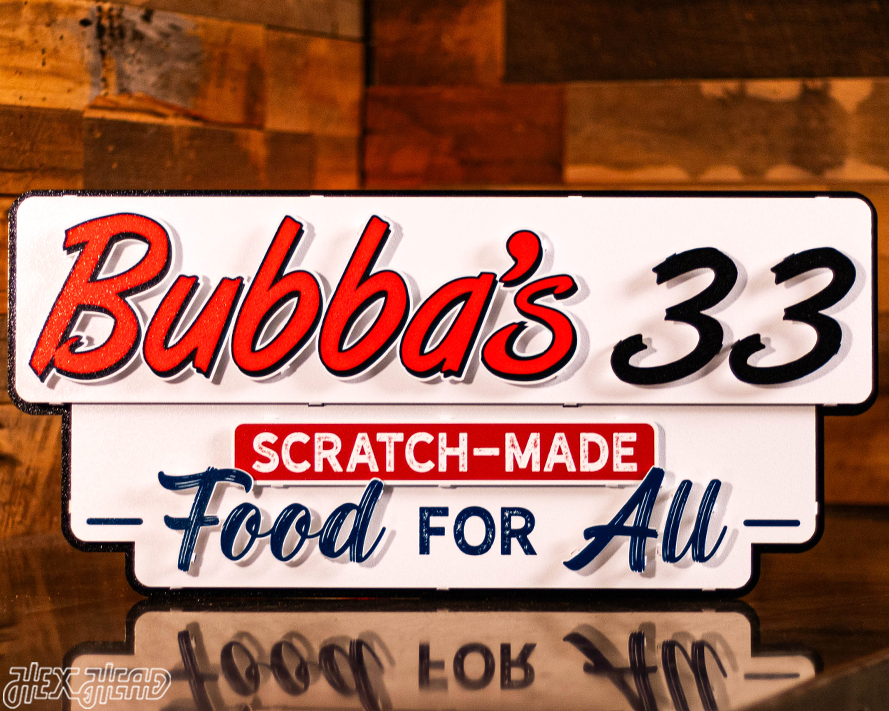 Bubba's 33 3D Metal Wall Art