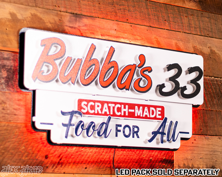 Bubba's 33 3D Metal Wall Art